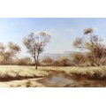 Thomas Hacking - River in a Landscape - Stunning!! - Bid now!