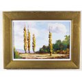 Rautenbach - Tall trees in a landscape - A beautiful oil painting! Get it now!!
