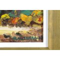 Rautenbach - Tall trees in a landscape - A beautiful oil painting! Get it now!!