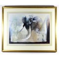 Keith Joubert - Limited edition lithoprint - The Elephant - Offered at a low price! Bid now!