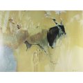 Keith Joubert - Limited edition lithoprint - The Giant Eland - Low price! Bid now!