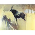 Keith Joubert - Limited edition lithoprint - The Royal Sable Antelope - Low price! Bid now!