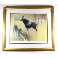 Keith Joubert - Limited edition lithoprint - The Royal Sable Antelope - Low price! Bid now!