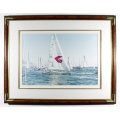 Yachts on the water - A beautiful print!! Bid now!