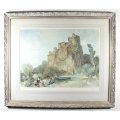 Russel Flint - Maidens at the foot of the castle - A classic limited edition print! Bid now!!