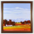 Jan Brand - Farm house with mountains - Magnificent art!! - Bid now!
