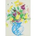 Aileen Lipkin - Still life flowers - Lovely!! - Low price! - Bid now!!