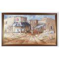 Hansie Potgieter - Township scene - A beautiful painting! Act fast, bid now!!