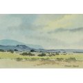 Richard Rennie - A small landscape - A beautiful watercolor - Bid now!!
