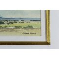 Richard Rennie - A small landscape - A beautiful watercolor - Bid now!!