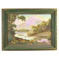 F Wort - Lake scene - A lovely oil painting - Bid now!!