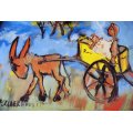 Frans Claerhout - Donkey cart - A beautiful print! - Bid now!!