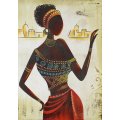 Unsigned - Abstract lady - A beauty! - Low price, bid now!