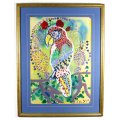 JAYO - Parrot - A beautiful mixed media painting!! - Low price, bid now!!