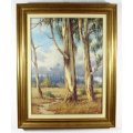 G Catty (Guiseppe Cataruzza) - Large trees in a landscape - Investment art at its finest!! Bid now!!