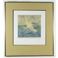 Anna Pugh - Brownbird flying - A  lovely limited edition etching! Bid now!