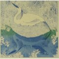 Anna Pugh - Brownbird nesting - A  lovely limited edition etching! Bid now!