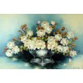 Jeanette Dykman - Still life flower arrangement - Investment art!! - Bid now!!