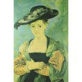 Lady with a bonnet - A beautiful print! - Bid now!