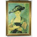 Lady with a bonnet - A beautiful print! - Bid now!