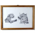 Paul`s - Baby cheetah - A lovely little signed print! - Bid now!