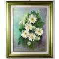 Patricia Cork - Still life flowers - A beautiful oil painting - Bid now!