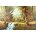 Eric Forlee - River through the woods - Beautiful art! - Bid now!!