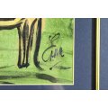 Erna Basson - Figures with donkey`s - A beautiful painting! Bid now!