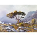 Stan Polson - Misty mountain landscape - Magnificent investment art! Bid now! *Free courier!