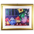 Very large still life print - A beautiful piece to decorate your home - Bid now!!