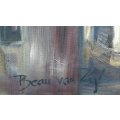 Beau van Zyl - Abstract buildings - A beautiful painting! -  Bid now!!