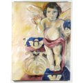 Lesley Magwood Fraser - Angel - A beautiful painting! -  Bid now!!