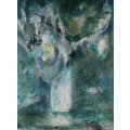 Brugmann - Abstract still life flowers - A beautiful oil painting! - Spoil yourself, bid now!