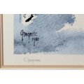 Gregoire Boonzaier - Cape Town street scene - A beautiful limited edition print! - Bid now!