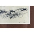 Charles E Peers - Camps Bay, Cape - A beautiful lithographic print! - Bid now!!