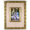 June Tucket - Two girls and a swan - A beautiful piece of art!! - Bid now!!