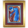 Lynette Barnard - Abstract figure - A beautiful painting!! Bid now!!