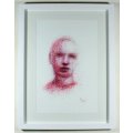 Own a Rodin! - Graham Rodin - Abstract portrait - A beautiful drawing! Bid now!