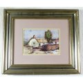 Charles van der Merwe - Old farmhouse - Beautiful art! - Bid now!