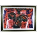 Rene Johannes - Abstract - A beautiful limited and signed print! Low price, bid now!