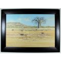 Louis Audie - Alldays - Landscape with very large Baobab tree - A stunner!! - Bid now!