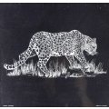 E de Villiers - Desert Leopard - A beautiful lithograph!!  Bid now!