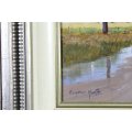 Eugene Hurter - Farming scene - A beautiful painting! - Stunning Frame!!  Bid now!!