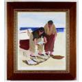 R Jiles - Fisherman with catch - A beautiful little oil painting! - Bid now!