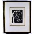 Bruce Dean - Abstract - Woodcut - Beautiful! - Bid now!