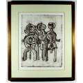 Dirk Meerkotter - Abstract figures - A beautiful limited edition etching! Bid now!