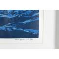 Chris Spies - Blue abstract - Vir Siki - A beautiful limited edition screenprint! Bid now!