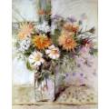 Esbe Grabie - Mixed flower arrangement - A beautiful watercolor!! - Bid now!!