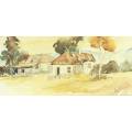 Joy Pearse - Farmscene - A beautiful watercolor!! - Bid now!!