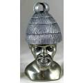 Casper Darare - Old Basotho with hat - Posthumous Cold Casting - Magnificent!! Bid now!